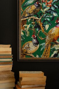 Wall Decor - Set of 2 Wood Framed Hand-Hooked Florals