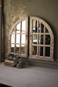 arched window mirrors