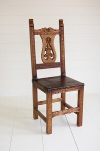 Fleur De Lis Reclaimed Colombian Dining Chair