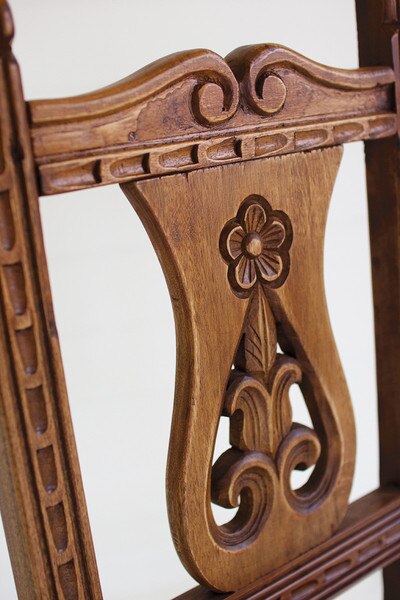 Fleur De Lis Reclaimed Colombian Dining Chair