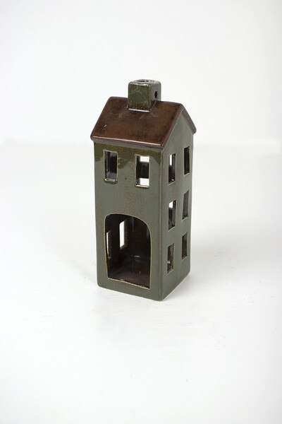 set of 6 ceramic village
