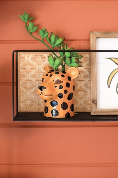 set of 3 ceramic safari animal succulent planters