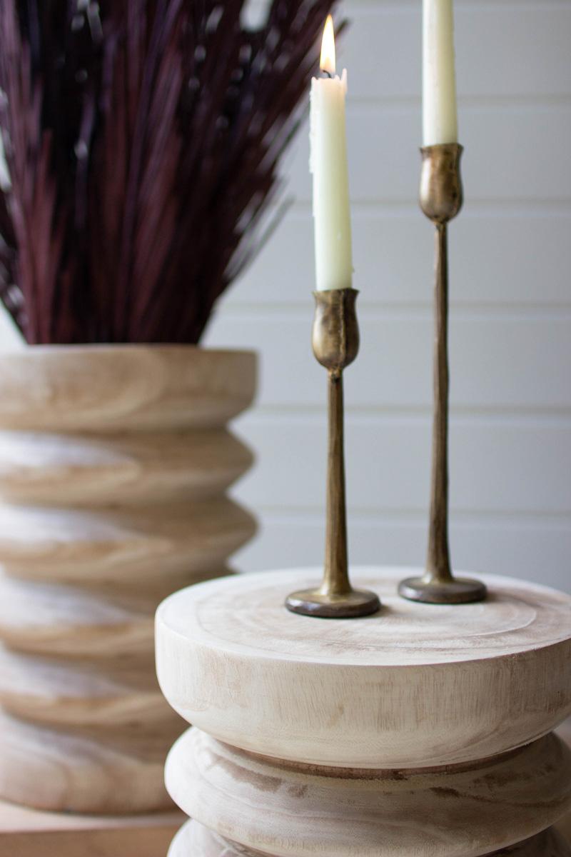 Planters - natural wood stool planter