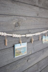 Wooden Garland with Clothespins