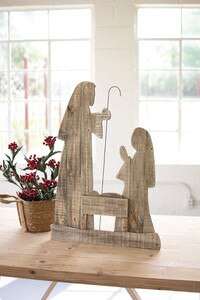 Christmas Wooden Nativity Scene