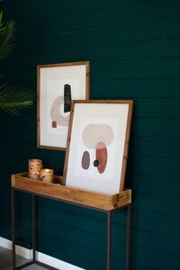 Set of 2 Abstract Organic Multi-Shape Prints