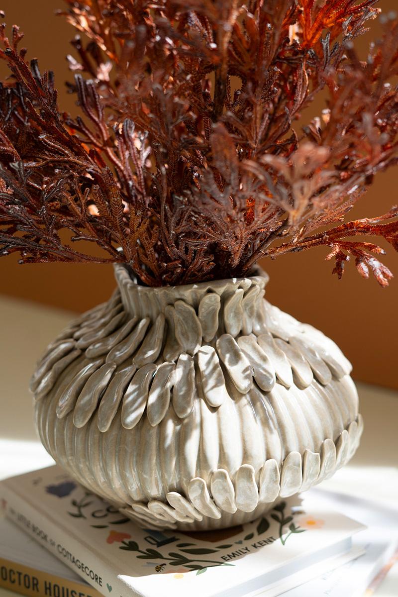 Ceramics - Ceramic Feather Vase