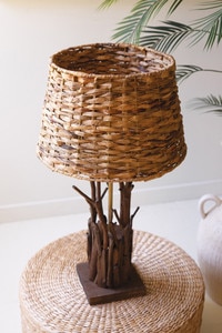 Lighting - Recycled Paper Rope and Iron Table Lamp