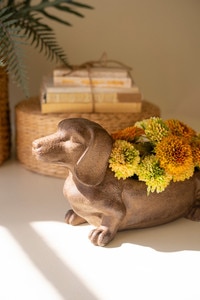 Planter - Cement Dachshund Planter