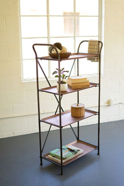 copper shelves display finish iron unit four pinit