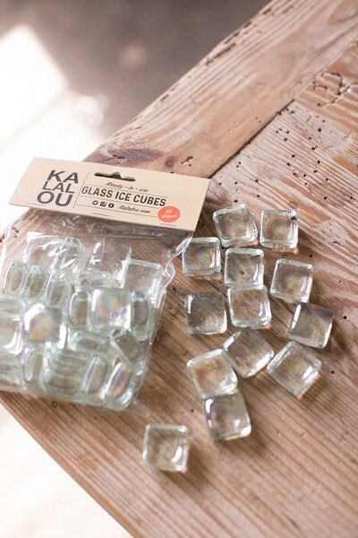 GLASS ICE CUBES