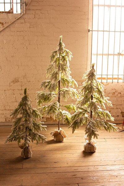 Artificial Frosted Christmas Tree Small