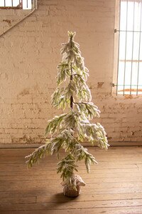 Large Faux Frosted Christmas Tree