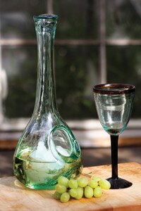 recycled wine chilling carafe