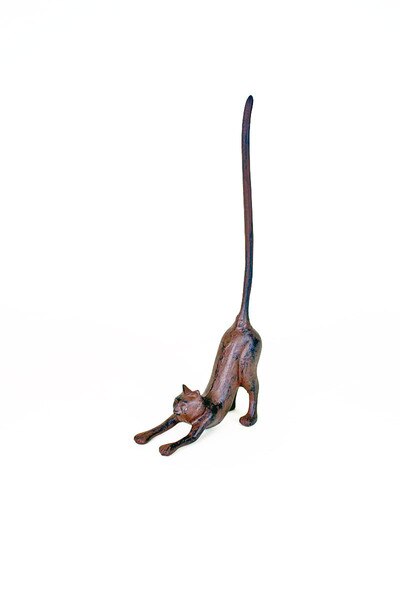 Cast Iron Cat Paper Towel Holder
