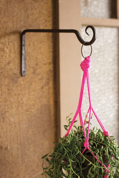 hand forged iron plant hook