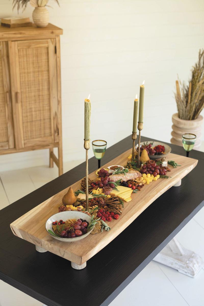 Serving Pieces - giant acacia wood charcuterie board