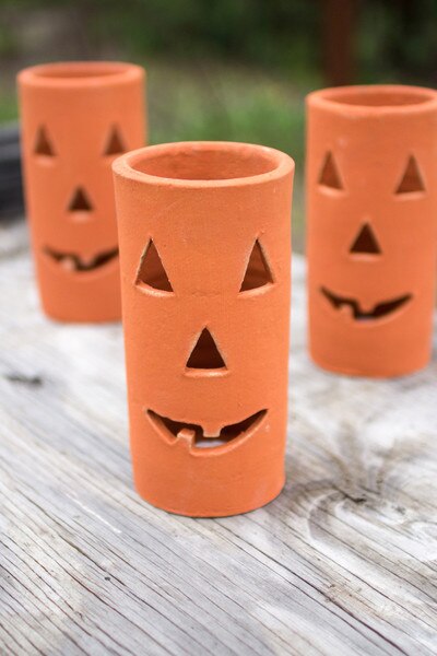 clay jack o lantern