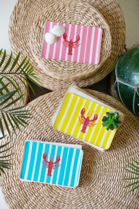 Coastal - Ceramic Seafood Vases - Crab and Lobster