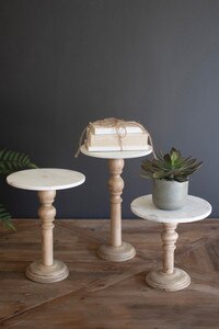 wooden display stands