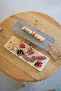 GREY MARBLE LONG CUTTING BOARD