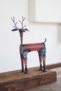 recycled iron red deer