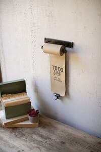 Hanging Note Roll with Brass Clip