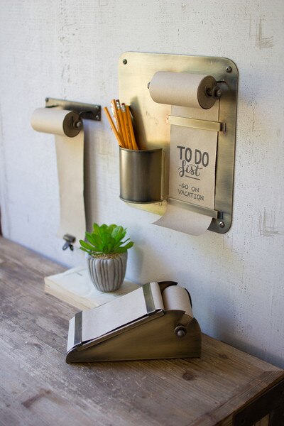 Hanging Note Roll with Brass Clip