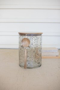 Kalalou - Glass Jar with Metal Lid – Kitchen Store & More